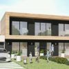 plan maison bois etage toit plat