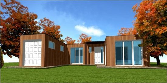 Plan Toit Plat Plain Pied Maison Bois Plan Toit Plat Plain Pied Maison Bois