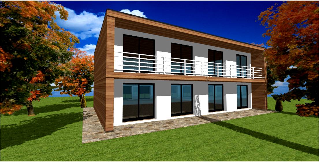 Toiture terrasse pour toit plat maison ossature bois Maisons Bois Toiture terrasse pour toit plat maison ossature bois Maisons Bois