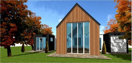 Modele Maison Ossature Bois Moderne Contemporaine Design n°10 Modele Maison Ossature Bois Moderne Contemporaine Design n°10