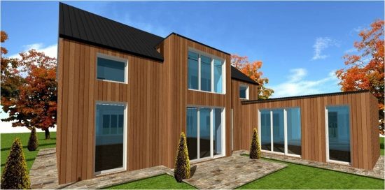 Plan Maison Ossature Bois Modele #7 Wood