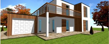 Plan Constructeur Maison Toit Terrasse toiture Plate Ossature bois
