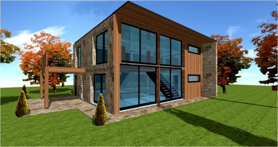 Plan constructeur maison contemporaine moderne design