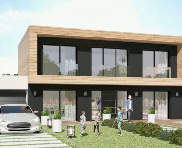 Modele Constructeur Maison Neuve Bardage Ossature Bois toit plat et toit terrasse architecte sur mesure design moderne contemporaine (10) 2