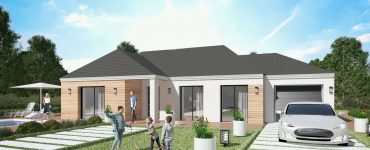 Modele Constructeur Maison Plain Pied Ossature bois bardage Plein Pied Architecte Design Contemporaine Moderne (2)