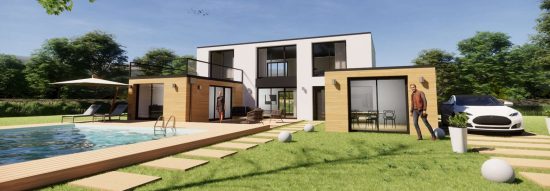 Constructeur Architecte Modele Toit Plat Maison bois Design