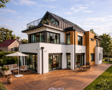 Villa 230 - Constructeur Maison Ecologique Bardage Bois Zinc d'Architecte Hauts de Seine 92