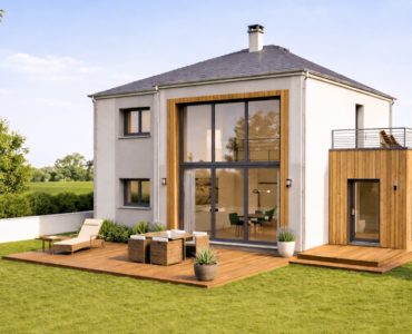 Villa 75 Constructeur Maison Bois Moderne Design Sur Mesure Haut de Gamme Seine et Marne 77 Toit Plat 4 pans